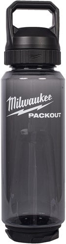 Milwaukee packout™ plastic fles met drinkdop | 1005 ml | zwart - 4932498640