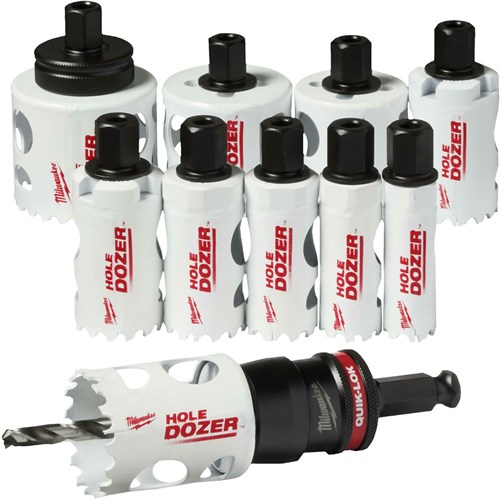 Milwaukee quik-lok holedozer 13 delige set - 49224772