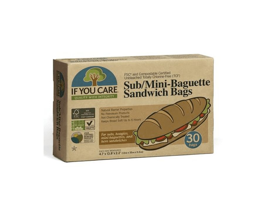 If you care mini baquette en boterhamzakjes fsc ongebleekt 30 st.- 12x35x5,5cm