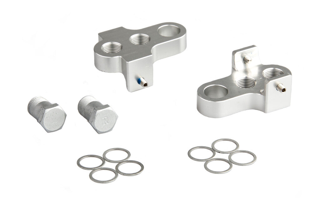 Mirage crankverkorters met RVS bouten aluminium t6 zilver