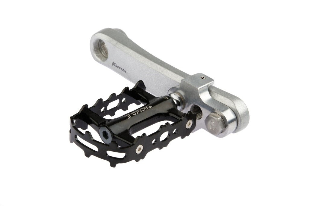 Mirage crankverkorters met RVS bouten aluminium t6 zilver