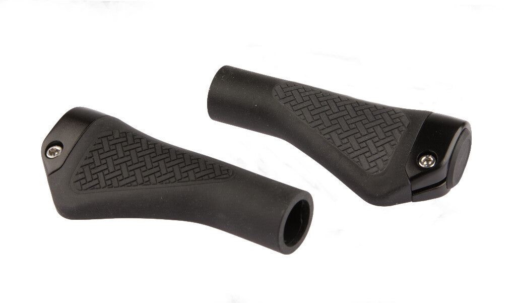 Mirage Bicycle Grips - Ergonomic, Black, 132mm