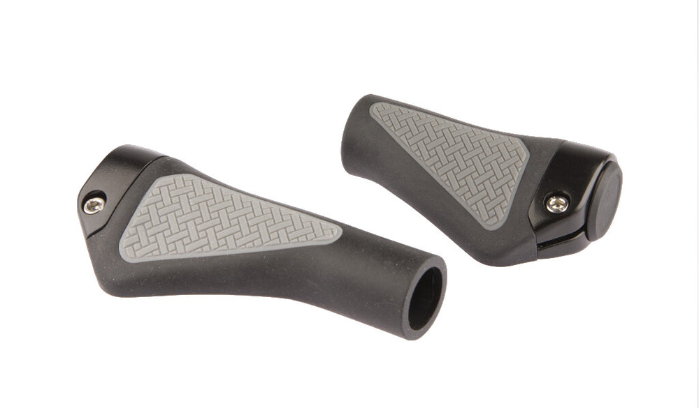Mirage Fiets Handvatten - Comfortabel Duurzaam - Zwart Grijs