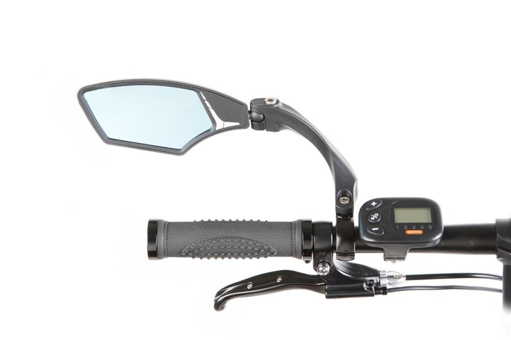 Rétroviseur gauche Mirage avec verre légèrement obscurcissant - multi-réglable pour speed pedelec (sur carte)