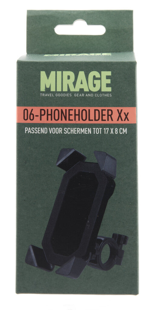 Support téléphone Mirage Xx avec fixation guidon - noir