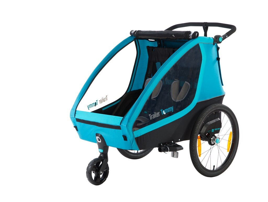 Mirage Tommy Kinderfietskar - Aluminium frame, wielvering, 3-punts gordel, blauw, 2021