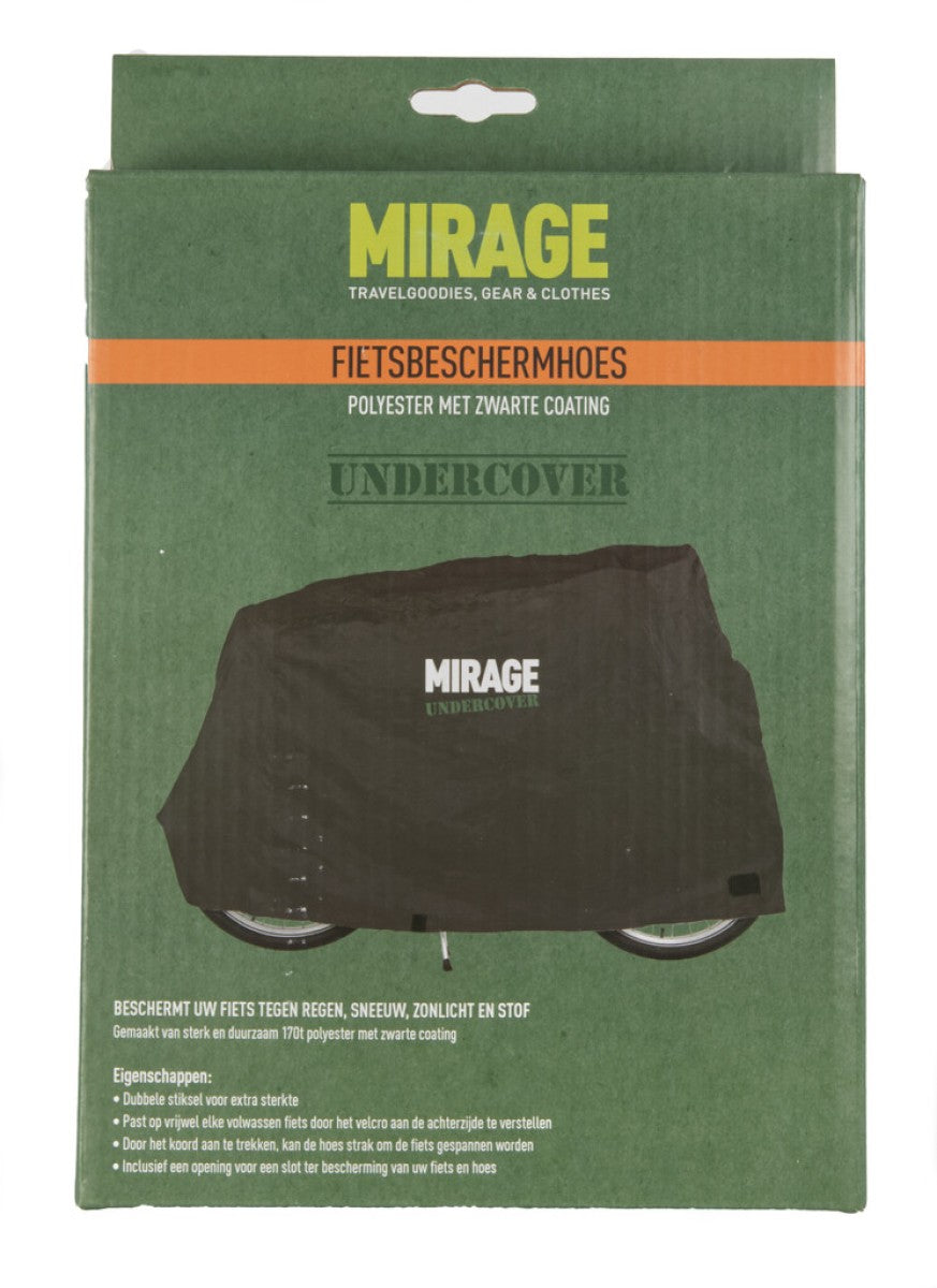 Mirage undercover beschermhoes fiets 170d polyester, zwart