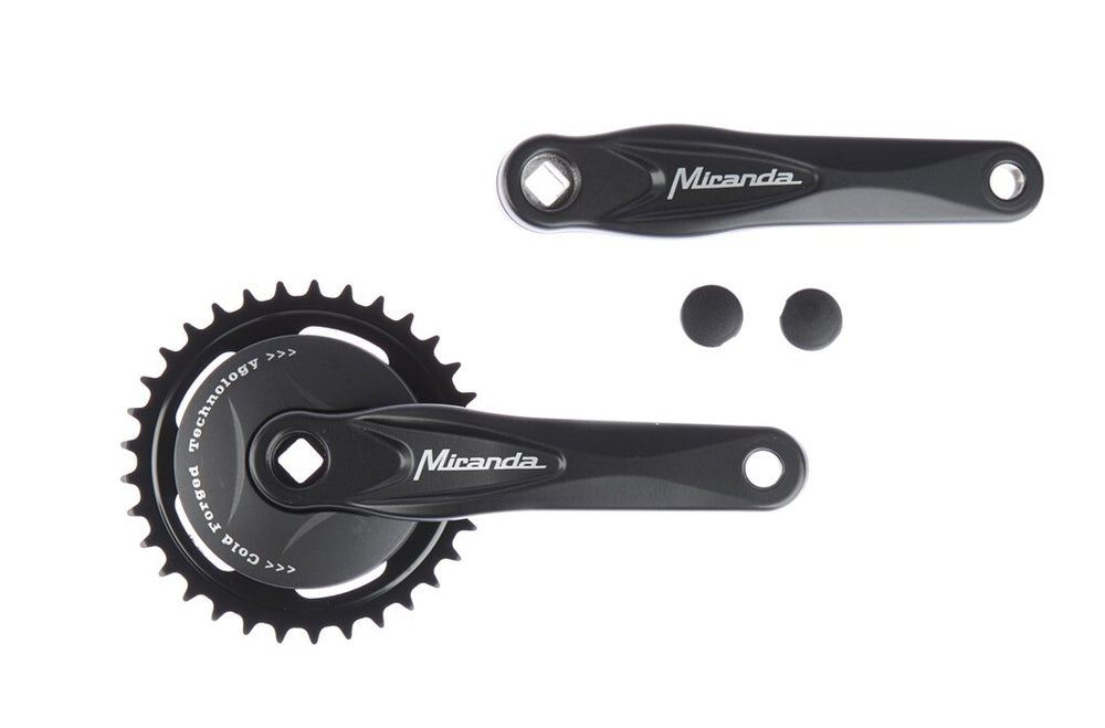 Miranda alfa 1 crankstel met schijf 95mm zwart 33 tands 572233