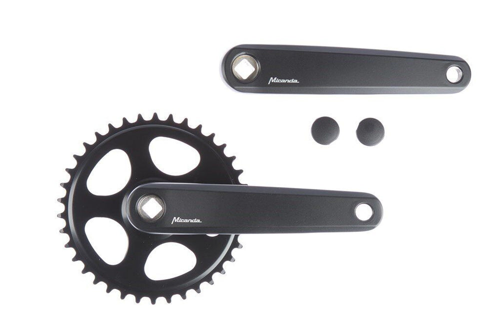 Miranda classic crankstel 38t q:12 m disc, zilver