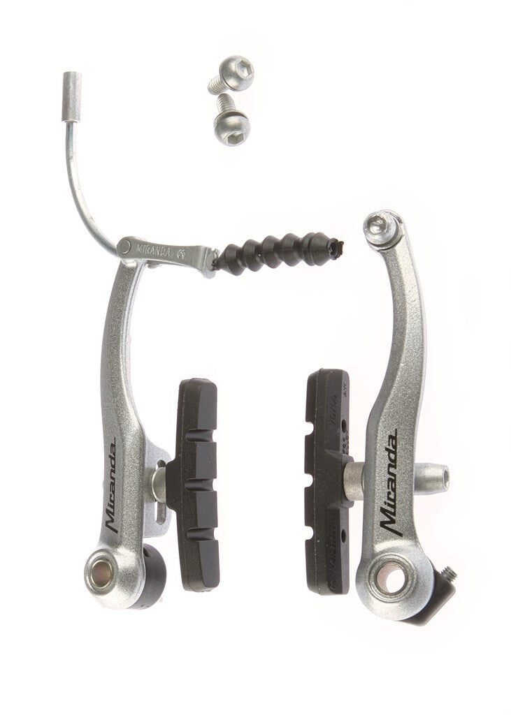 Miranda elegantie v-rem, voor of achter, mat-zilver