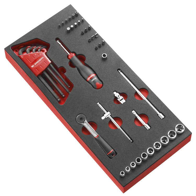 Facom module doppen 1 4 6-kant en accessoires - metrisch - modm.r161-36