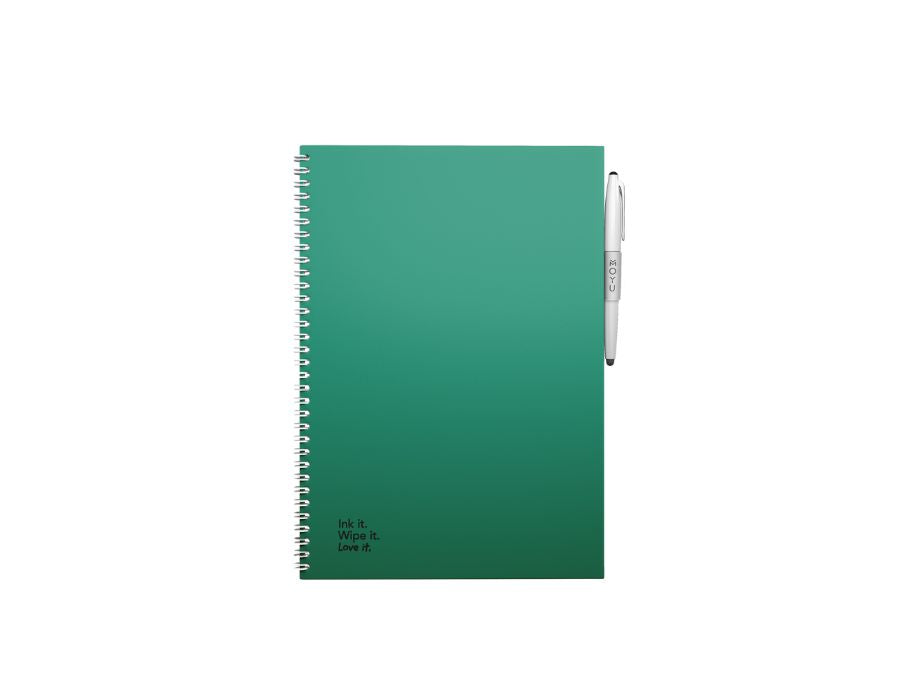 MOYU Uitwisbaar notitieboek Hardcover A4 Bosgroen