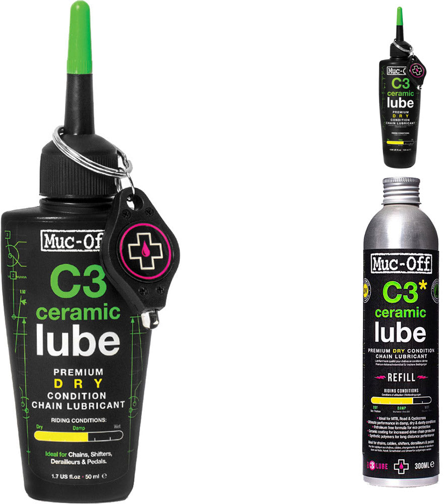Muc-off c3 ceramic dry lube chain lubricant | 120 ml