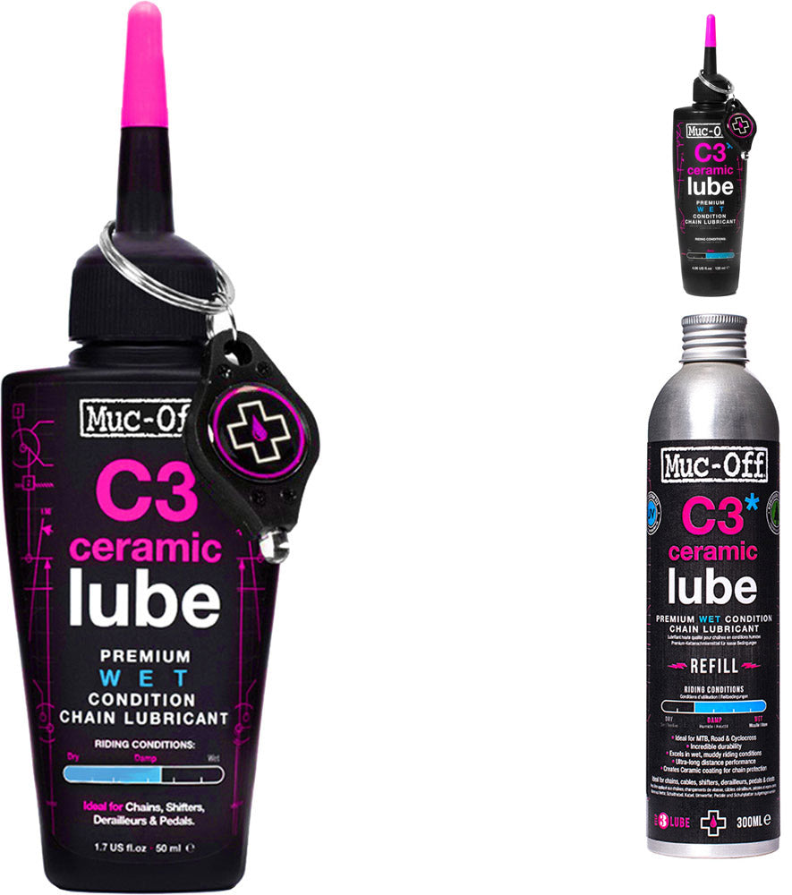 Muc-off c3 ceramic wet lube chain lubricant | 50 ml