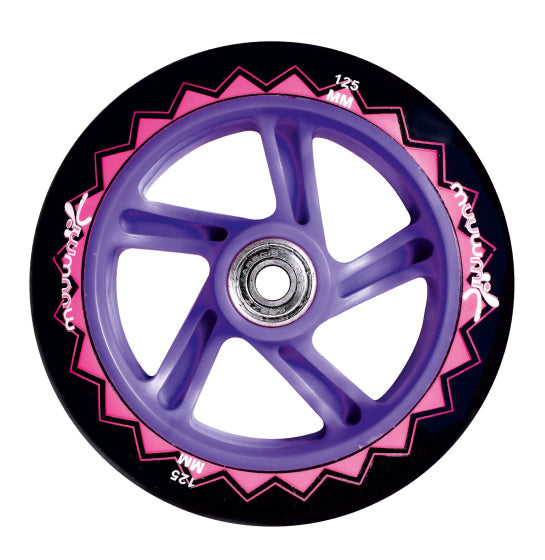 2-wiel Kinderstep Opvouwbaar Voetrem Roze Paars