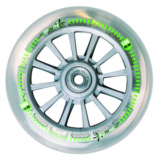 Neon 2-wiel Kinderstep LED Opvouwbaar Voetrem Zwart Groen