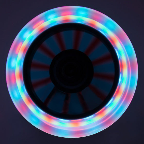 Neon 2-wiel Kinderstep LED Opvouwbaar Voetrem Zwart Groen