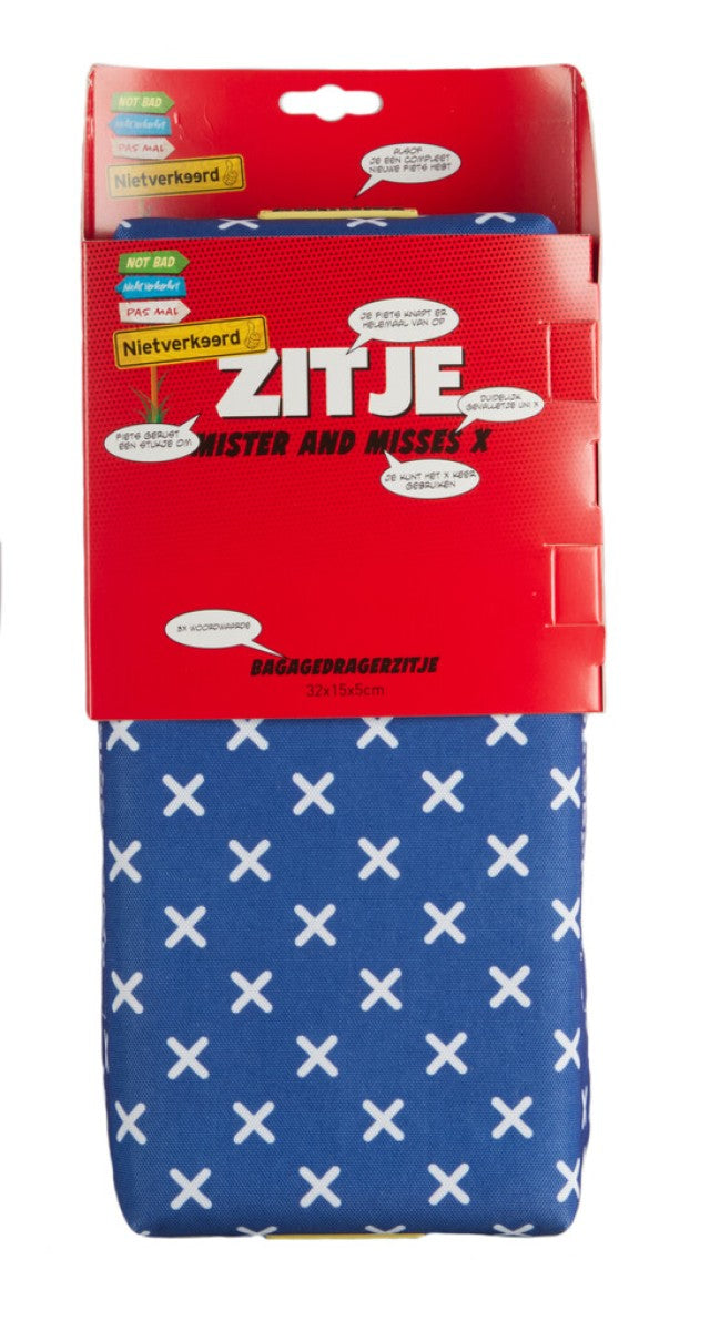 Pexkids nietverkeerd zitkussen voor bagagedrager mister misses x