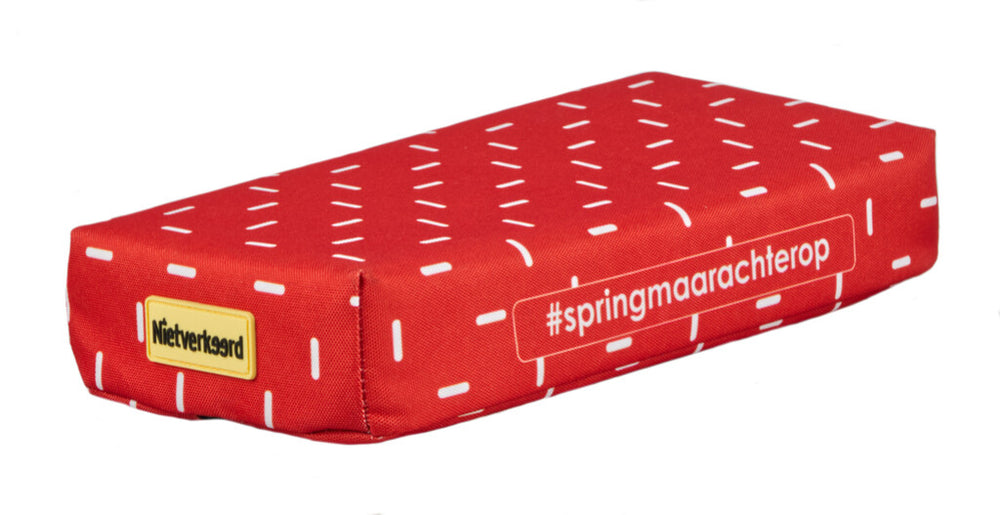 Newlooxs nietverkeerd bagagedrager zitje 32x15x5cm mystery strepen rood