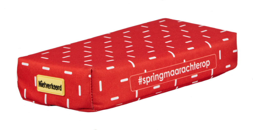 Newlooxs nietverkeerd bagagedrager zitje 32x15x5cm mystery strepen rood