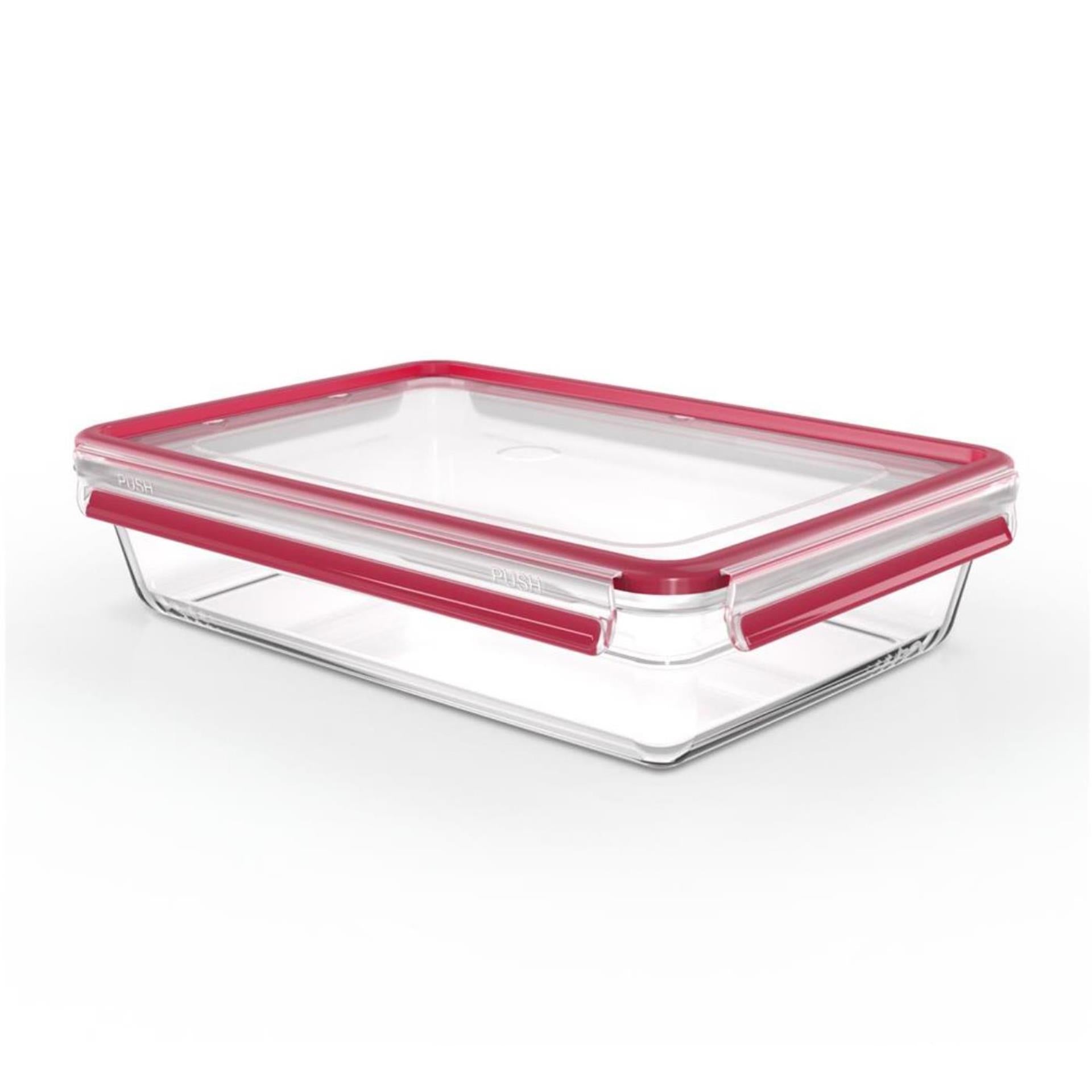 Tefal masterseal glass 3l rechthoekig