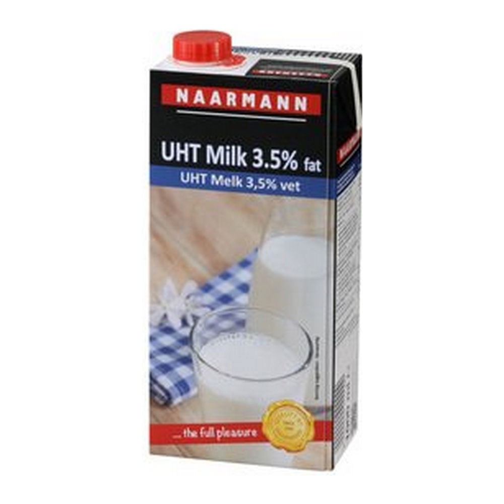 Naarmann volle melk 3.5% met schroefdop (12x1 liter)