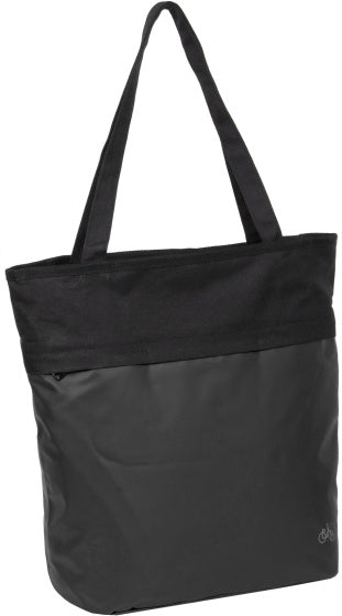 Fiets carbon waterafstotende shopper fietstas 21l zwart
