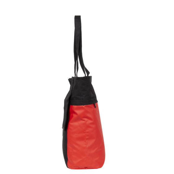Fiets carbon waterafstotende shopper fietstas 21l rood