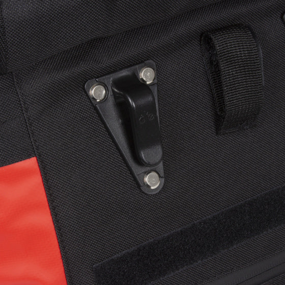 Fiets carbon waterafstotende shopper fietstas 21l rood