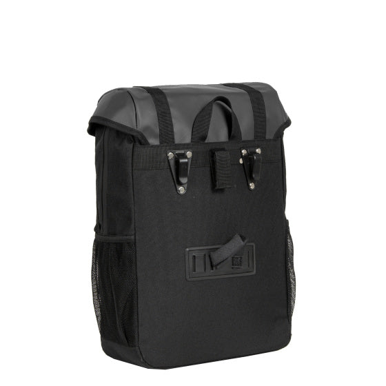 Fiets carbon waterafstotende fietsschoudertas 24l zwart