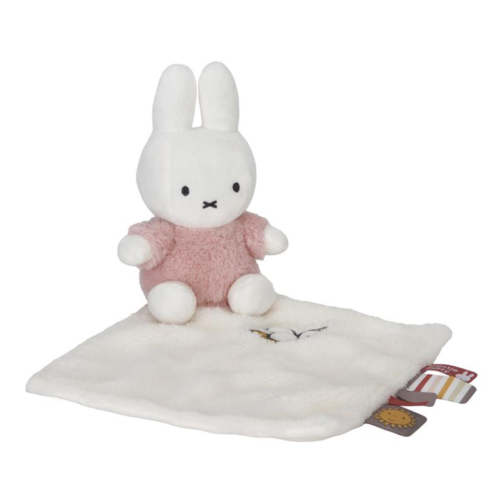 Tiamo nijntje knuffeldoekje pluizig roze