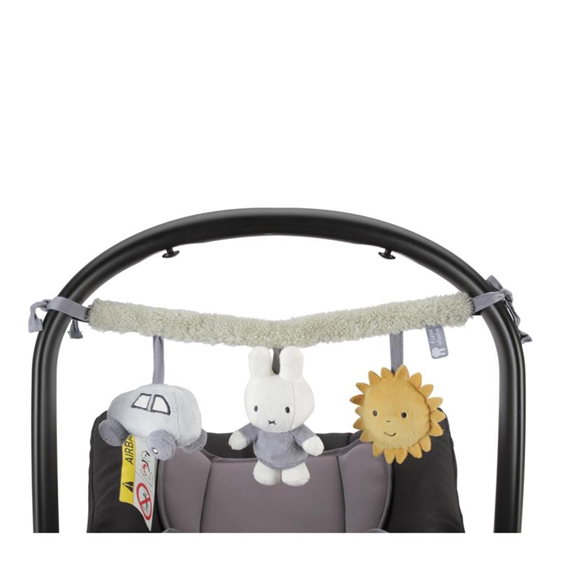Nijntje pluizige wagenspanner + geluid blauw