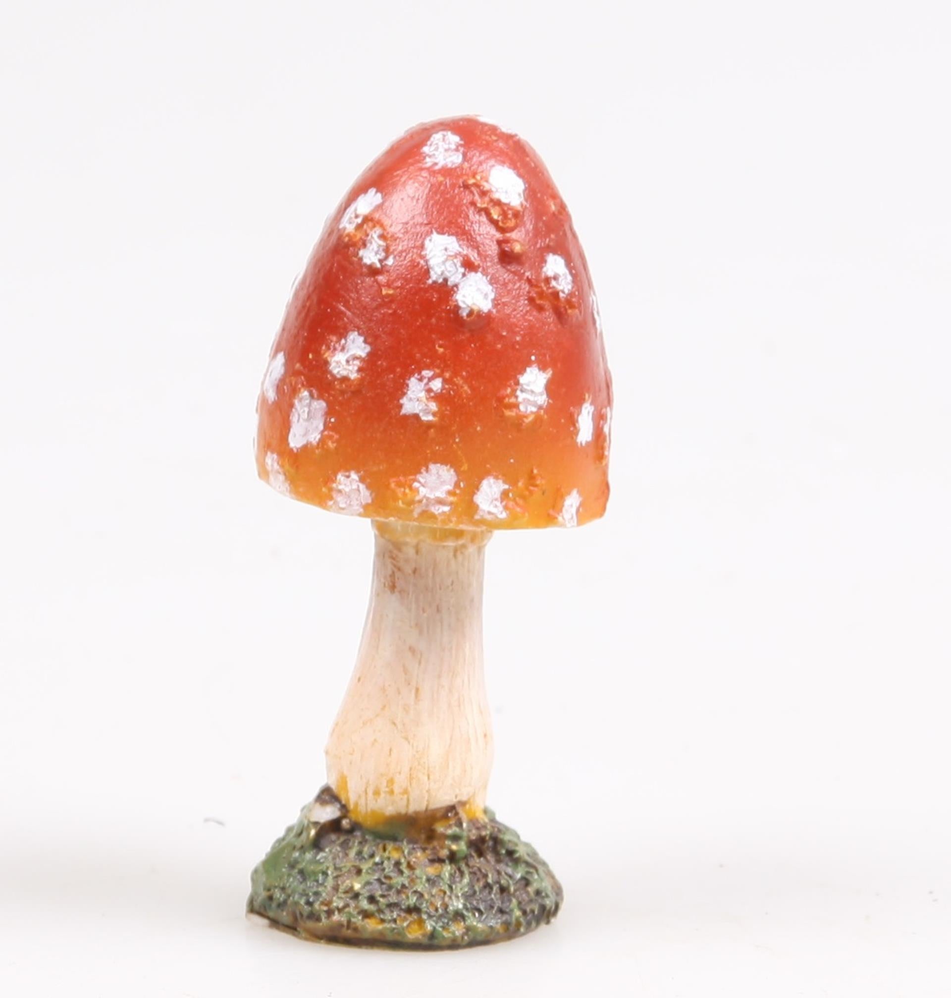 Season inspired decoration paddenstoel bol 4x4x8cm