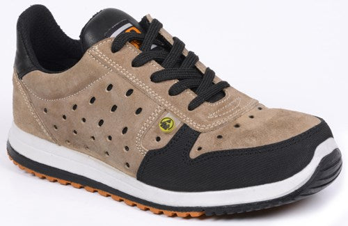 No risk runner laag s1p esd beige zwart - maat 45 - 11.071.014.45