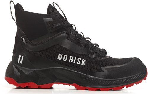 No risk x-treme mid black red 1057.10 s3l | zwart rood | maat 36 - 5607421134366