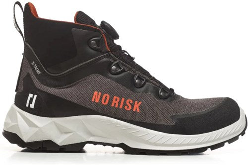 No risk x-treme mid fls grey 1057.06 s3l | grijs zwart | maat 38 - 00.071.070.38