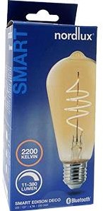 Enzo nordlux led st64 e27 4,7-60w 2200k edison filament gold smart dimbaar - 2770260