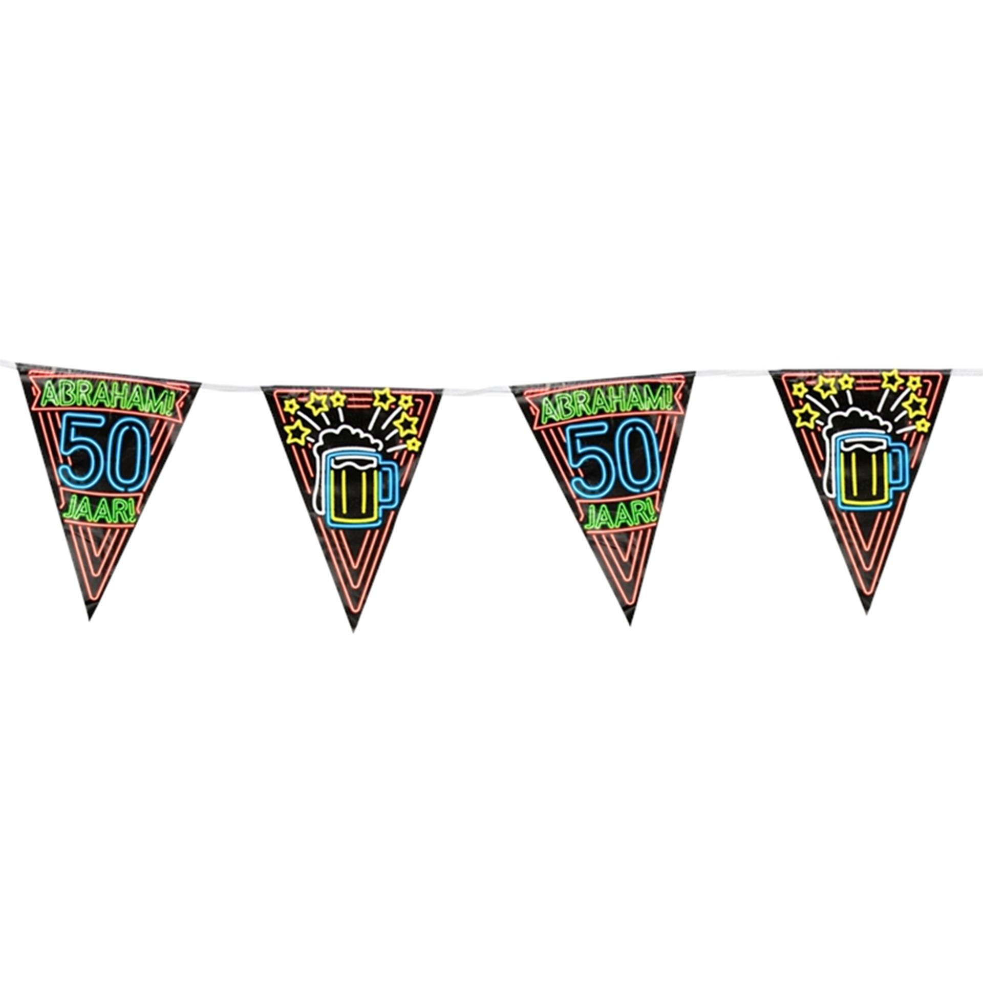 Paperdreams neon party flag - abraham