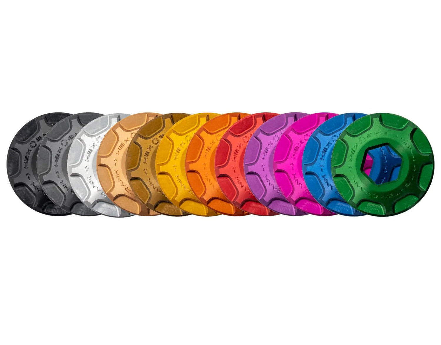 Oak components crank cap set for sram dub - m18 m30lh | black