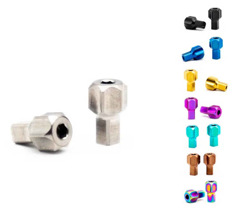 Oak components titanium adjustment screws for sram brakes (2 pieces) | black