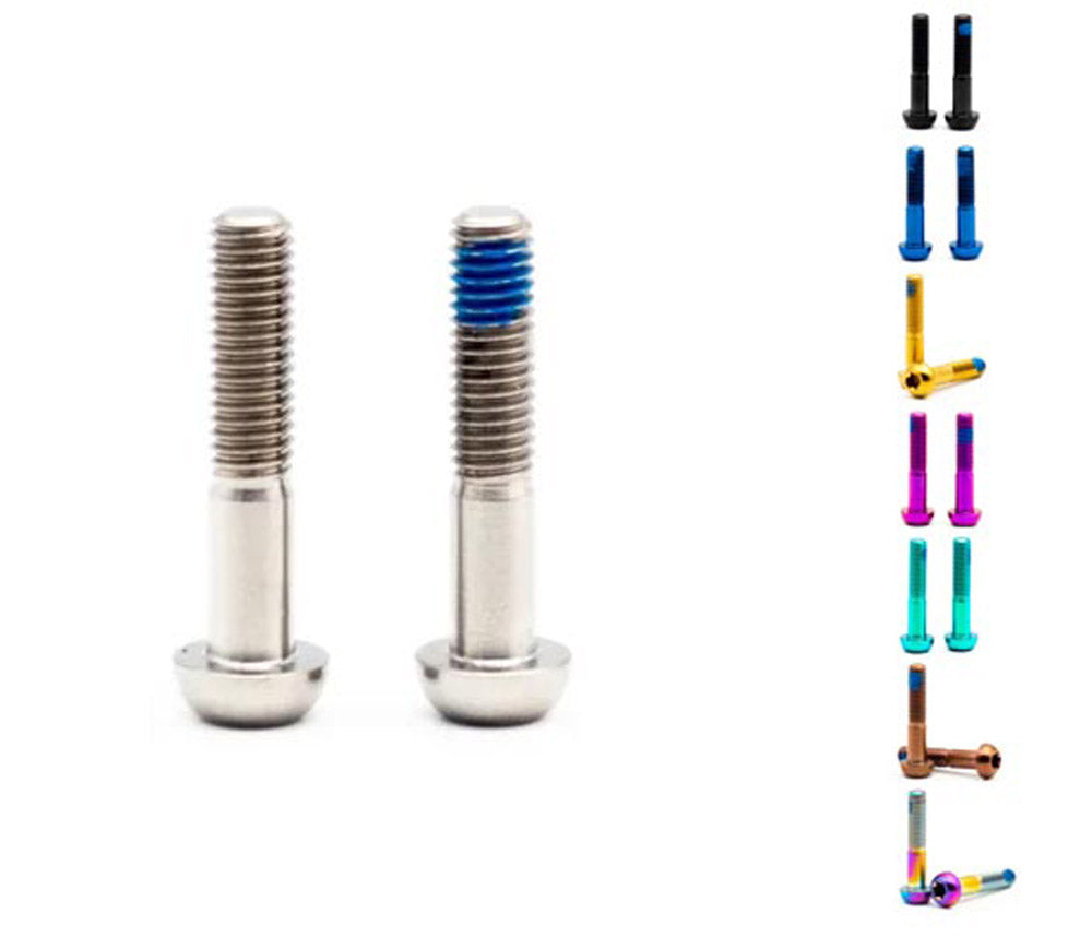 Oak components titanium screws m5x25 for sram handlebar clamp (2 pieces) | gold