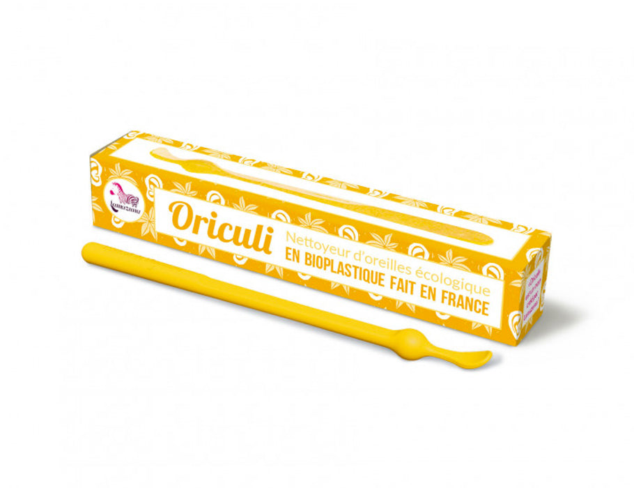 Lamazuna oriculi oorstokje - bioplastic - geel