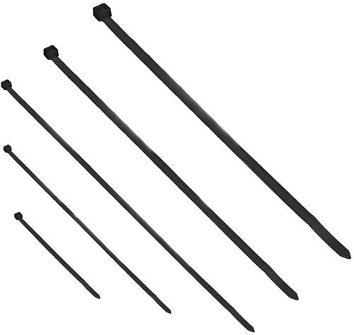 Enzo orno kabelbundelband 5x20 stuks assorti zwart zak(100) - 4113445