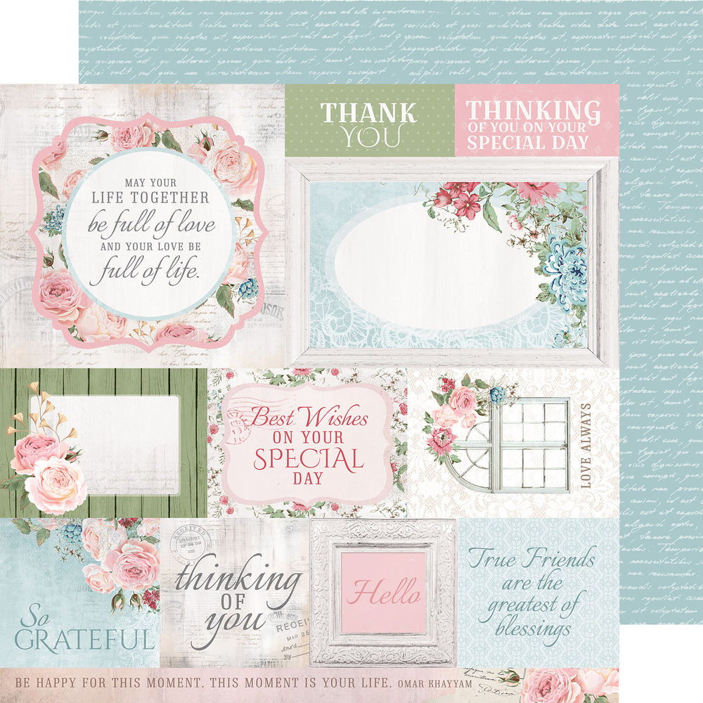 Kaisercraft • paper 30,5x30,5cm rose avenue irreplaceable