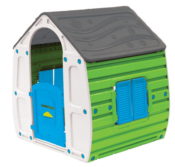 speelhuis Zomer 102 x 90 cm groen grijs blauw