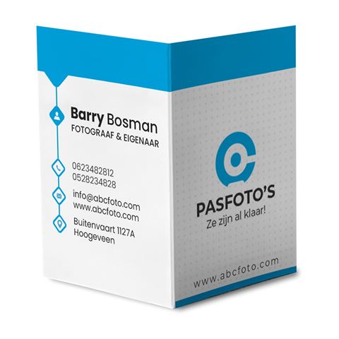 Pasfotokaarten Wit met Print 1000 St.