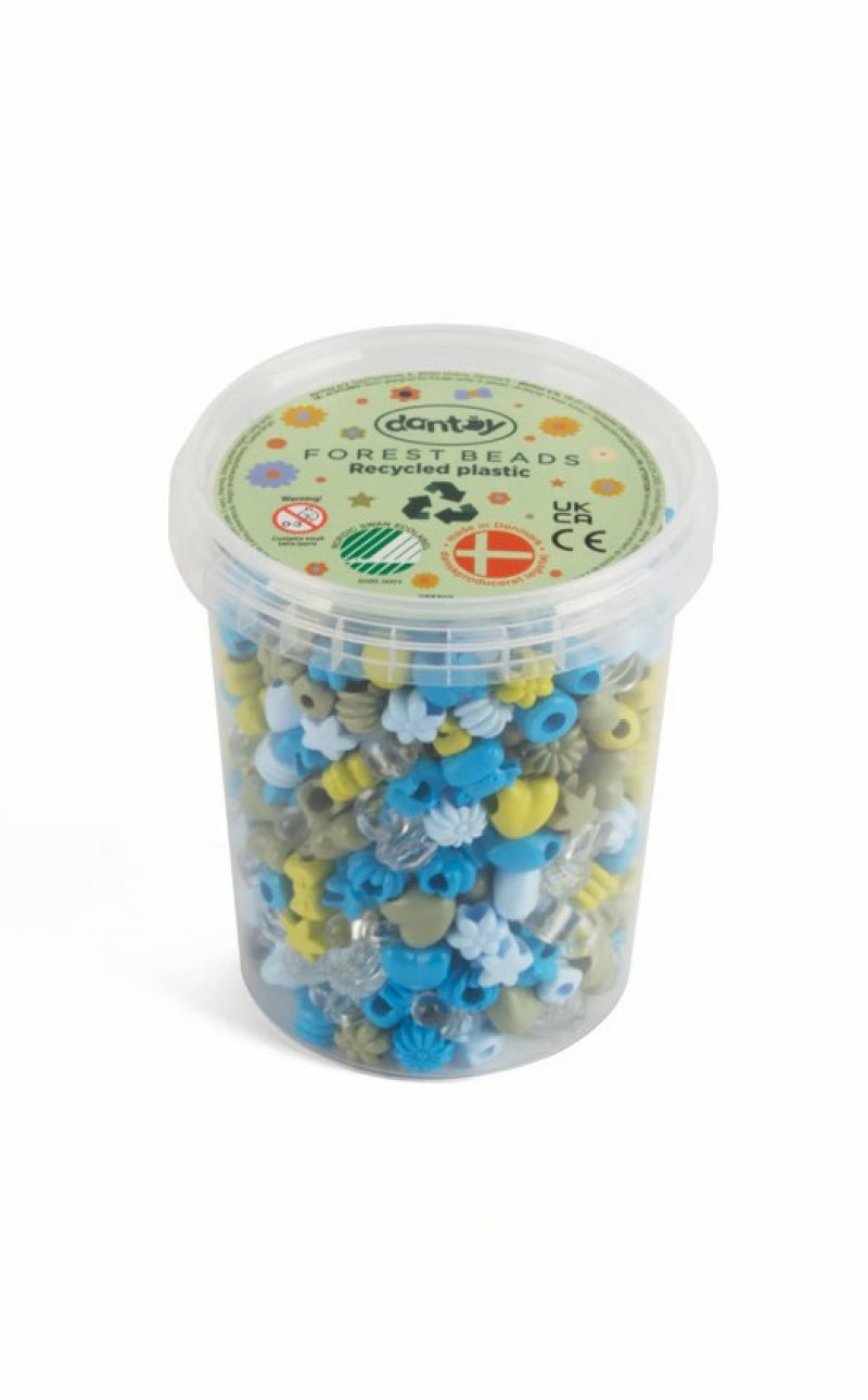Dantoy pastel pearls recycled beads forest 520 pcs