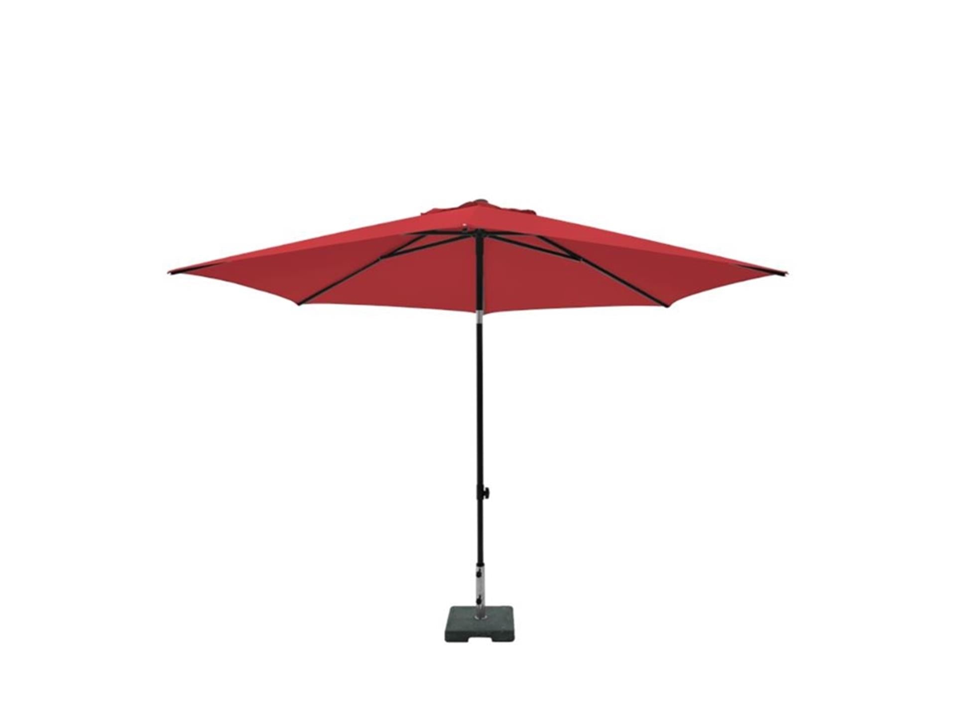 Madison parasol mykanos push-up rond 250 cm rood
