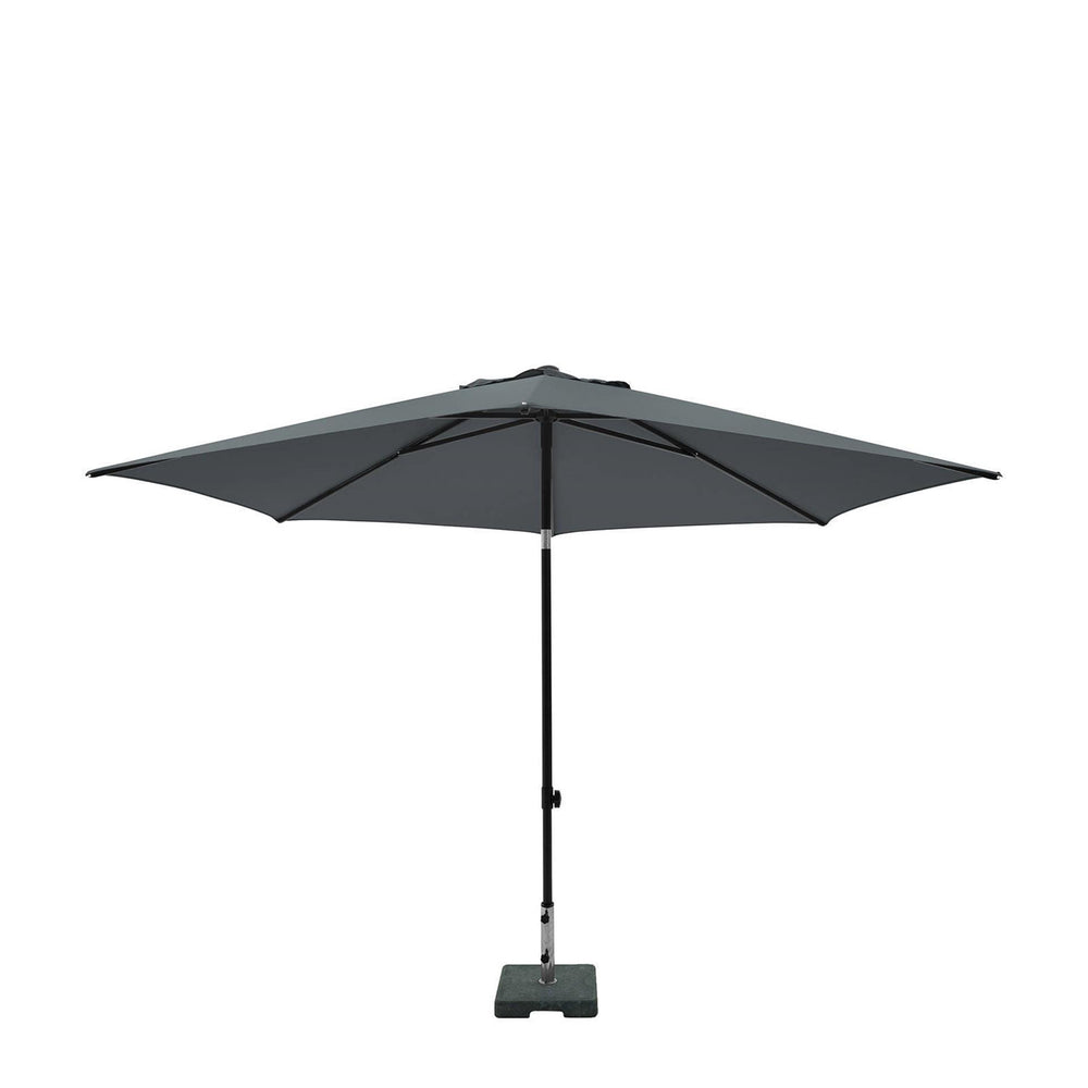 Madison parasol elba push-up rond 300 cm met tilt-functie 100%pol. grijs