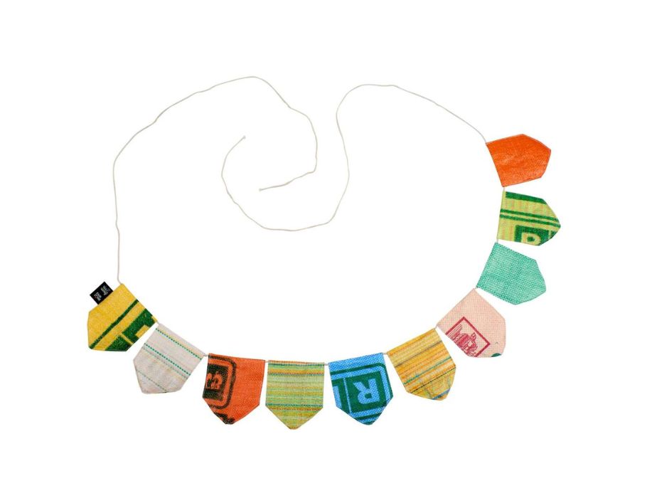 Fairzone vlaggetjeslijn - vijfhoekvorm - 3m